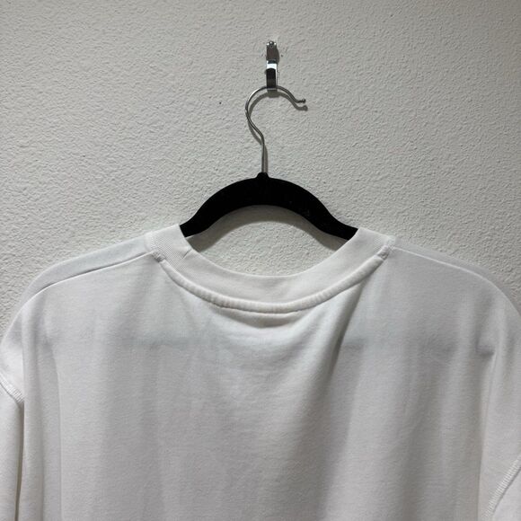 NEW Levi's Womens White Classic Logo Long Sleeve Crewneck Pullover Sweatshirt L - Picture 7 of 9